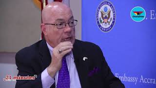 Why Ghanaians are bounced visas  US Ambassador gives details [upl. by Malkin839]