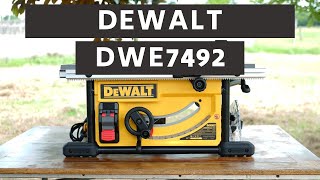 DEWALT DWE7492 Table Saw Review [upl. by Ydal204]