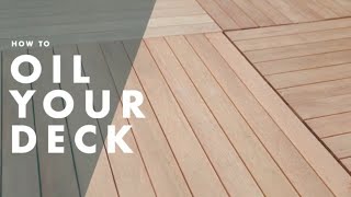 How To Oil Your Deck  Bunnings Warehouse [upl. by Aihsetal]