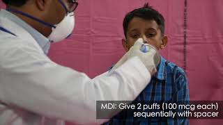 Sample collection Inducing sputum training video [upl. by Suiravad]