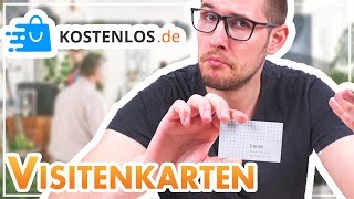 TEST 📦 KOSTENLOS 250 Visitenkarten bestellen [upl. by Llertnom]