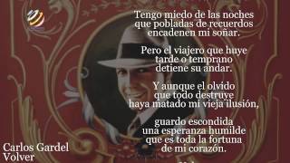 Carlos Gardel  Volver Lyric video HQ Audio [upl. by Rutledge512]