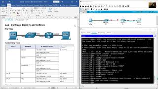 162 Lab  Configure Basic Router Settings [upl. by Aland333]