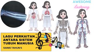 Lagu Perkaitan Antara Sistem Tubuh Manusia  Sains Tahun 5 [upl. by Rimidalg]