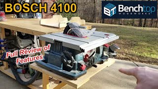 BOSCH 4100 Table Saw Review  EP15 [upl. by Maighdlin]