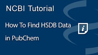 How to Find HSDB Data in PubChem [upl. by Nemlaz]