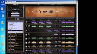 POD HD Edit Software and Customtonecom [upl. by Laerdna]