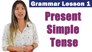 Learn Present Simple Tense  English Grammar Course 1 [upl. by Shanleigh]