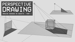 Perspective Drawing 22  Drawing Shadows on Objects [upl. by Janka]