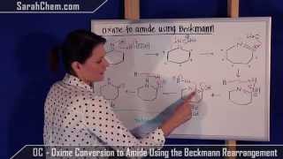 Beckmann Rearrangement  Oxime Conversion to Amide Mechanism [upl. by Ynnaf]