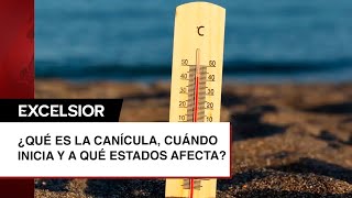 ¿Qué es la canícula cuándo inicia en México este 2025 y qué estados tendrán altas temperaturas [upl. by Hepsoj667]