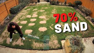 How To Level amp OverSeed A Lawn  TimeLapse [upl. by Suoirtemed]