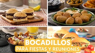 Bocadillos para fiestas y reuniones  Kiwilimón [upl. by Cir]