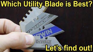 Which Utility Knife Blade Is Best Lets find out DeWalt Irwin Stanley Husky Kobalt Lenox [upl. by Aitselec445]