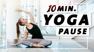 Yoga Flow Anfänger und Mittelstufe  10 Minuten Entspannung Dehnung amp Kraft [upl. by Iveel]