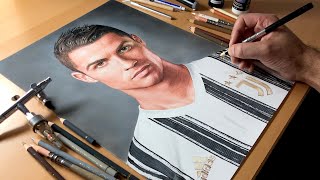 Drawing Cristiano Ronaldo  Timelapse  Artology [upl. by Ahsenroc]