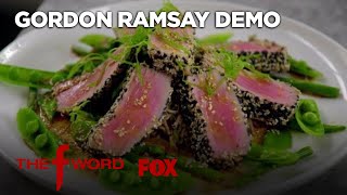 Gordon Ramsay Demonstrates How To Cook Delicious Sesame Crusted Tuna  Season 1 Ep 10  THE F WORD [upl. by Nuris]