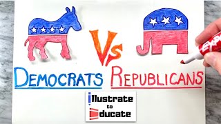 Democrats Vs Republicans  What is the difference between Democrats and Republicans [upl. by Esertak]