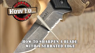 How To Sharpen A SerratedEdge Blade [upl. by Annahavas]