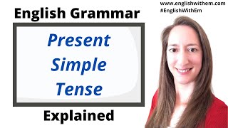 PRESENT SIMPLE Tense Easy tutorial learn English with Em English Grammar [upl. by Melody894]