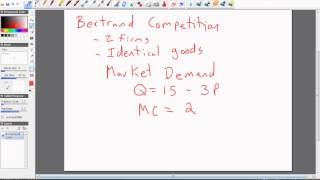 Oligopoly Bertrand Competition with Identical Goods [upl. by Lseil]