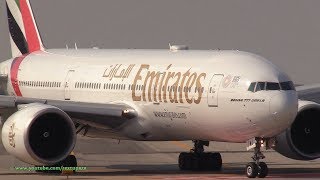 Emirates Boeing 77721H Atterra e Decolla a Bologna GMarconi BLQ [upl. by Rivers]