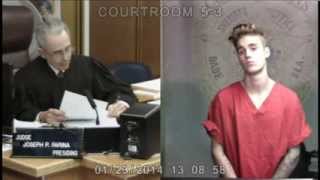 Justin Bieber in court [upl. by Hildegaard]