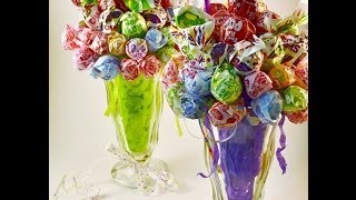 Edible Candy Bouquet Lollipop Malt Howto Video  RadaCutlerycom [upl. by Wharton]