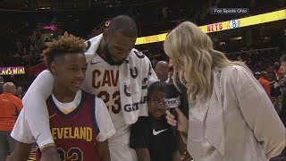 LeBron James sons grade his performance in Cavaliers OT win vs Clippers  ESPN [upl. by Archambault]