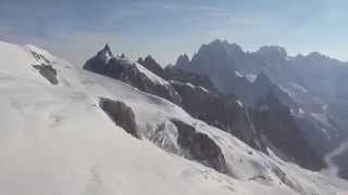 Aiguille Du Midi Mont Blanc Cable Car Gondola Chamonix Valley France [upl. by Sinnek824]