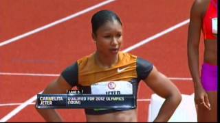 2012 US Olympic trials women 200m semifinals [upl. by Nonnaehr]