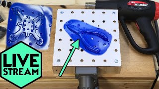 Simple DIY Vacuum Forming Thermoforming  Its Almost Too Easy  Live Stream [upl. by Drusie]