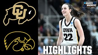 NCAA Tournament Sweet 16 Colorado Buffaloes vs Iowa Hawkeyes  Full Game Highlights [upl. by Ahsir]