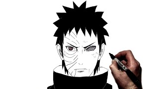 How to Draw Obito  Step by Step  Naruto [upl. by Crotty990]