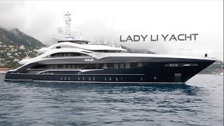 VISITING A 50 MILLION Mega Yacht  LADY LI [upl. by Oiram268]