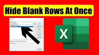 How To Hide Multiple Blank or Empty Rows In Excel [upl. by Bluma]