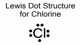 Lewis Dot Structure for Chlorine Atom Cl [upl. by Swen816]