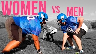 Men vs Women  Men Try Womens Tackle Football [upl. by Meade]