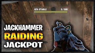 Jackhammer Raiding into a SULFUR JACKPOT  Profit or Fail  Rust [upl. by Borchert404]