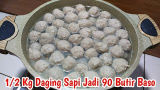 12 Kg Daging Sapi Jadi 90 Butir Baso [upl. by Virgie]