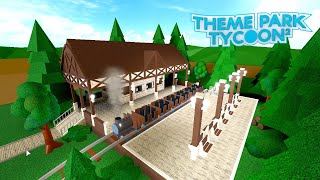 How To Build A Train Station l Theme Park Tycoon 2  Roblox [upl. by Nosnev80]