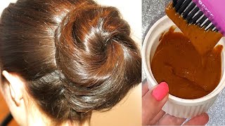 🔶👍Como conseguir teñir el cabello de CASTAÑO DORADO AVELLANA en casa 100 natural y sin canas [upl. by Malcom]