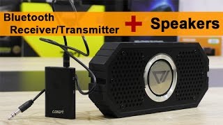 How to use Bluetooth ReceiverTransmitter with Speakers [upl. by Konstance]