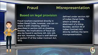 What is Difference Between Fraud amp Misrepresentation [upl. by Acinnor335]