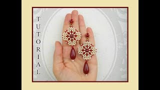 Tutorial Orecchini RENEE by Burzy Creazioni e Semplici Bijoux  handmade earrings DIY [upl. by Halie]