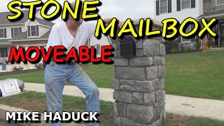 How I made a stone mailbox moveable Mike Haduck [upl. by Jeritah]