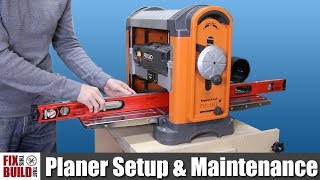 How to Use a Planer  Setup amp Maintenance [upl. by Nanaj]