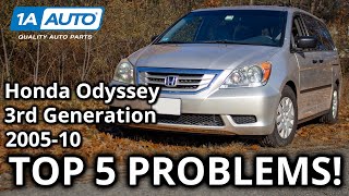 Top 5 Problems Honda Odyssey Minivan 3rd Generation 200510 [upl. by Aisyram325]