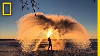 Here’s How Boiling Water Can Turn Into Ice  National Geographic [upl. by Waal]