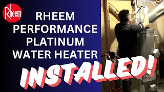 Rheem Performance Platinum Water Heater  Installed [upl. by Essilem]